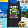level 100 days of school completed gamer 100th day game boys tank top