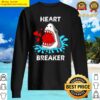 valentines day shark heart breaker funny boys kids t shirt sweater