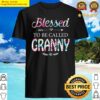 womens blessed to be called granny gift for granny tank top shirt