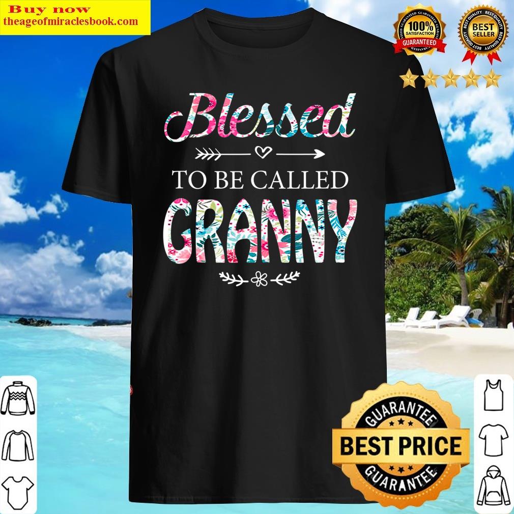 Womens Blessed To Be Called Granny Gift For Granny Tank Top Shirt