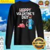 womens happy valentines day funny cupid bow and arrow heart v neck sweater