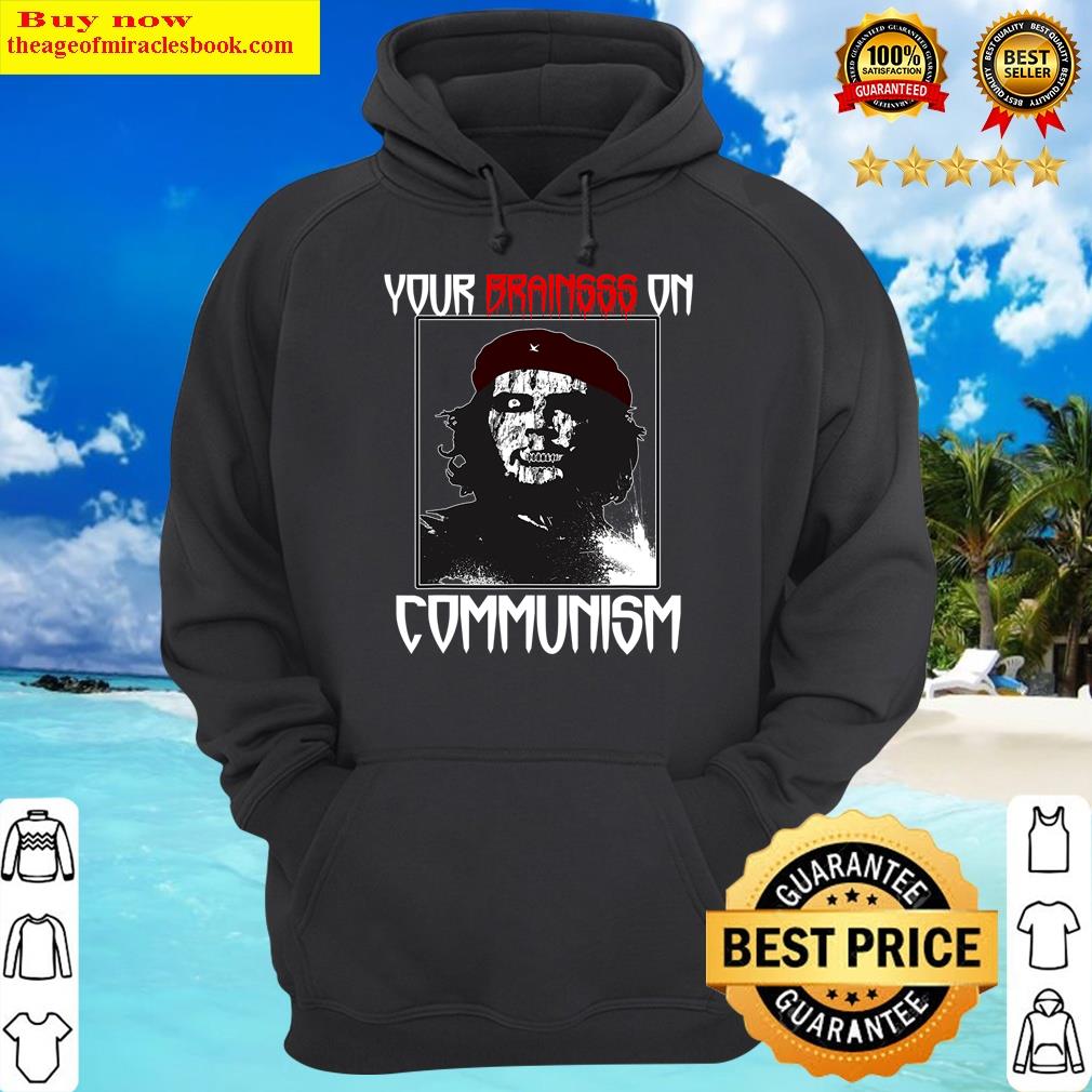 your brain on communism funny anti commie zombie political hoodie