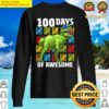 100 days of school dinosaur t rex dino kids boys 100th day sweater