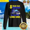 8th birthday truck trucker kids truck driver boys eight sweater