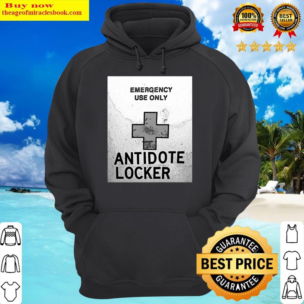 antidote locker black and white hoodie