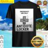 antidote locker black and white shirt