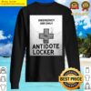 antidote locker black and white sweater
