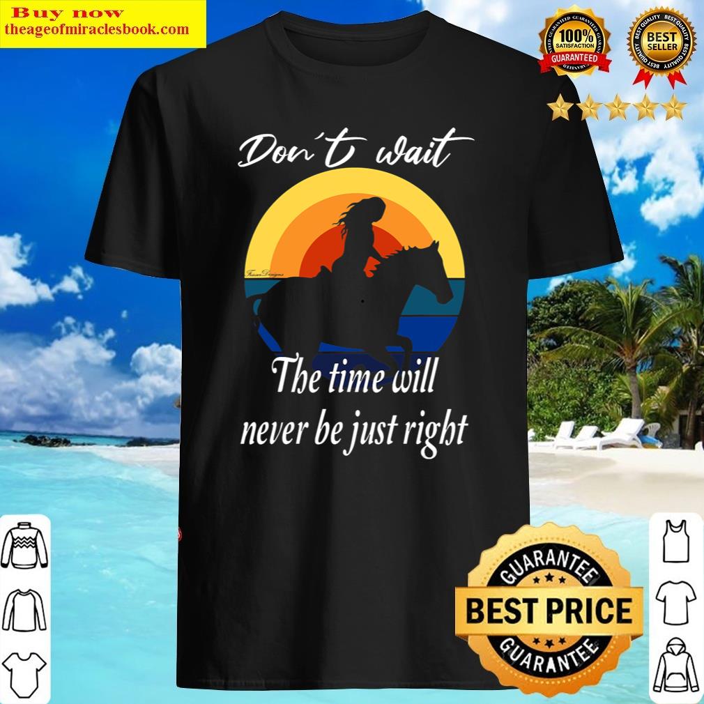 Beautiful Sunset Horses And Rider Design Shirt