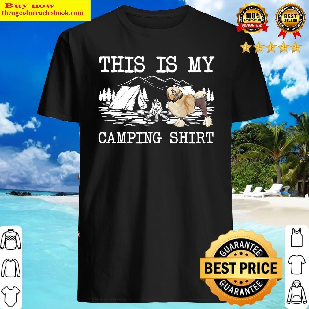 Campfire Lowchen Dog This Is My Camping Shirt