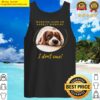 dog person dog lover gift lazy working animal sleeping tank top
