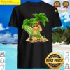 leprechaun hawaiian surfing st patricks day hawaii men shirt