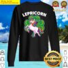 lepricorn unicorn shamrock st patricks day matching family sweater