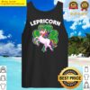 lepricorn unicorn shamrock st patricks day matching family tank top
