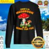 mushroom in my heart valentines day gifts mycology fungi sweater