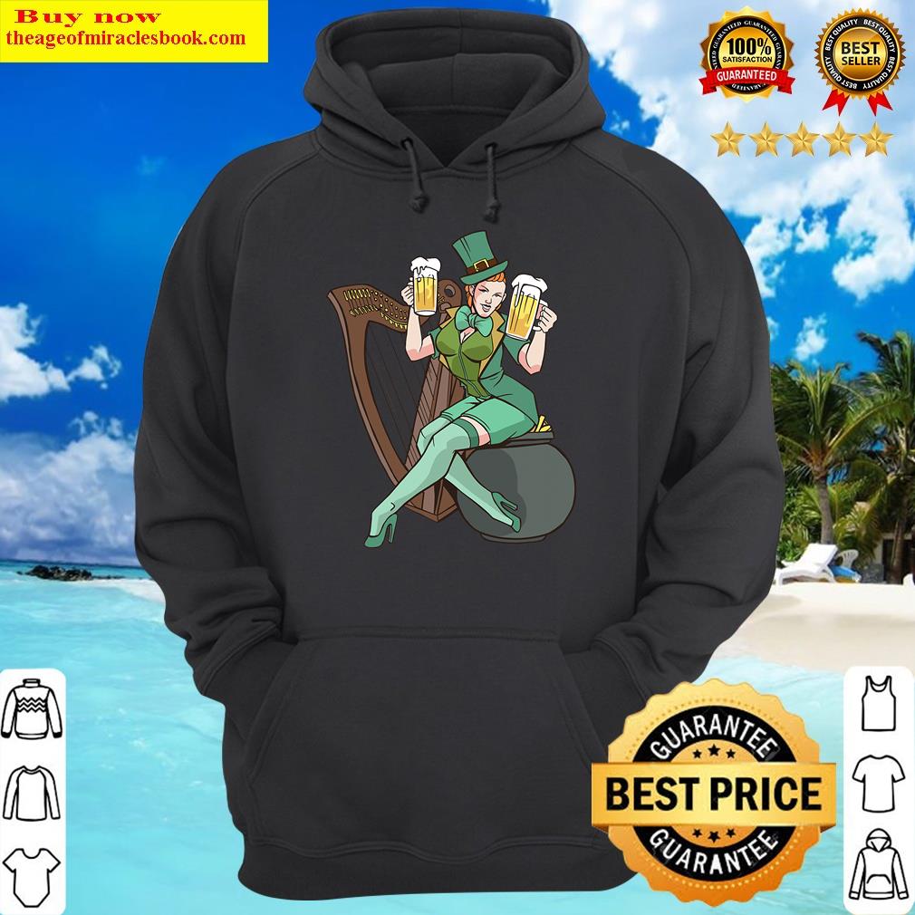 sexy irish girl beer fun party hoodie