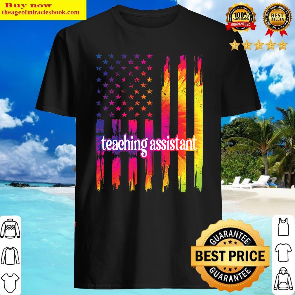 Teaching Assistant Us Flag Teaching Assistant Shirt