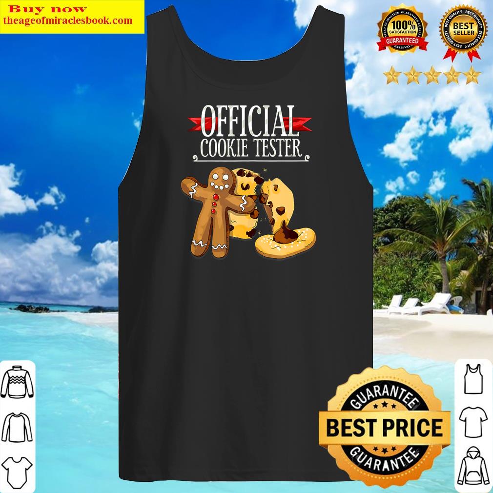 trendy official christmas cookie tester tank top tank top