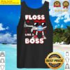 valentines day floss like a boss heart in a mask boys kids tank top