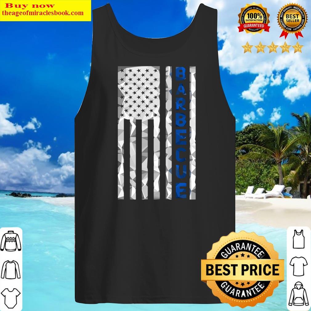 vertical blue barbecue american flag tank top