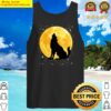 wolf in moonlight t shirt cool full dog pup howling tank top