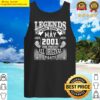 21st birthday gift for legends born may 2001 21 years old tank top