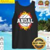 andal name volleyball player boys ball and net sports fan tank top