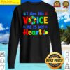 autism awareness im his v oice he is my heart mom sweater