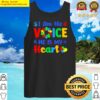 autism awareness im his v oice he is my heart mom tank top