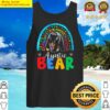 autism awareness month rainbow auntie bear support autistic tank top