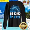 be kind autism awareness rainbow trendy girls leopard sweater