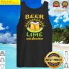 beer lime and sunshine beer lover tank top