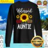 blessed to be call auntie sunflower leopard buffalo sweater