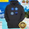 blue flowers hoodie