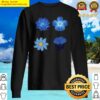 blue flowers sweater