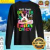 bunny eat chocolate eggwill trade brother for easter candy sweater