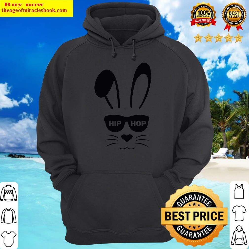 bunny face with sunglassefor boymen kideaster day hoodie