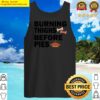 burning thighs before pies feast mode gym fitness workout holiday design tank top