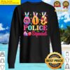 cool bunny police squad eggs hunting easter day sweater