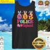 cool bunny police squad eggs hunting easter day tank top