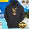 cute bunny rabbit leopard bow tie happy easter day hoodie