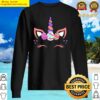 cute unicorn with eggs easter happy easter day girls sweater
