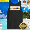downtown san francisco skyline and the golden gate bridge colorful painting tank top