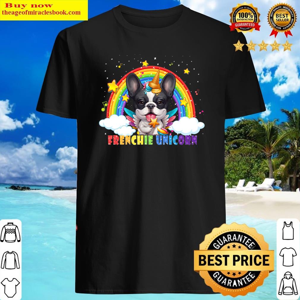 French Bulldog Unicorn Custume Girl Space Galaxy Frenchicorn Shirt