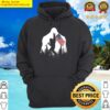 funny bigfoot rock and roll usa flag in the forest hoodie