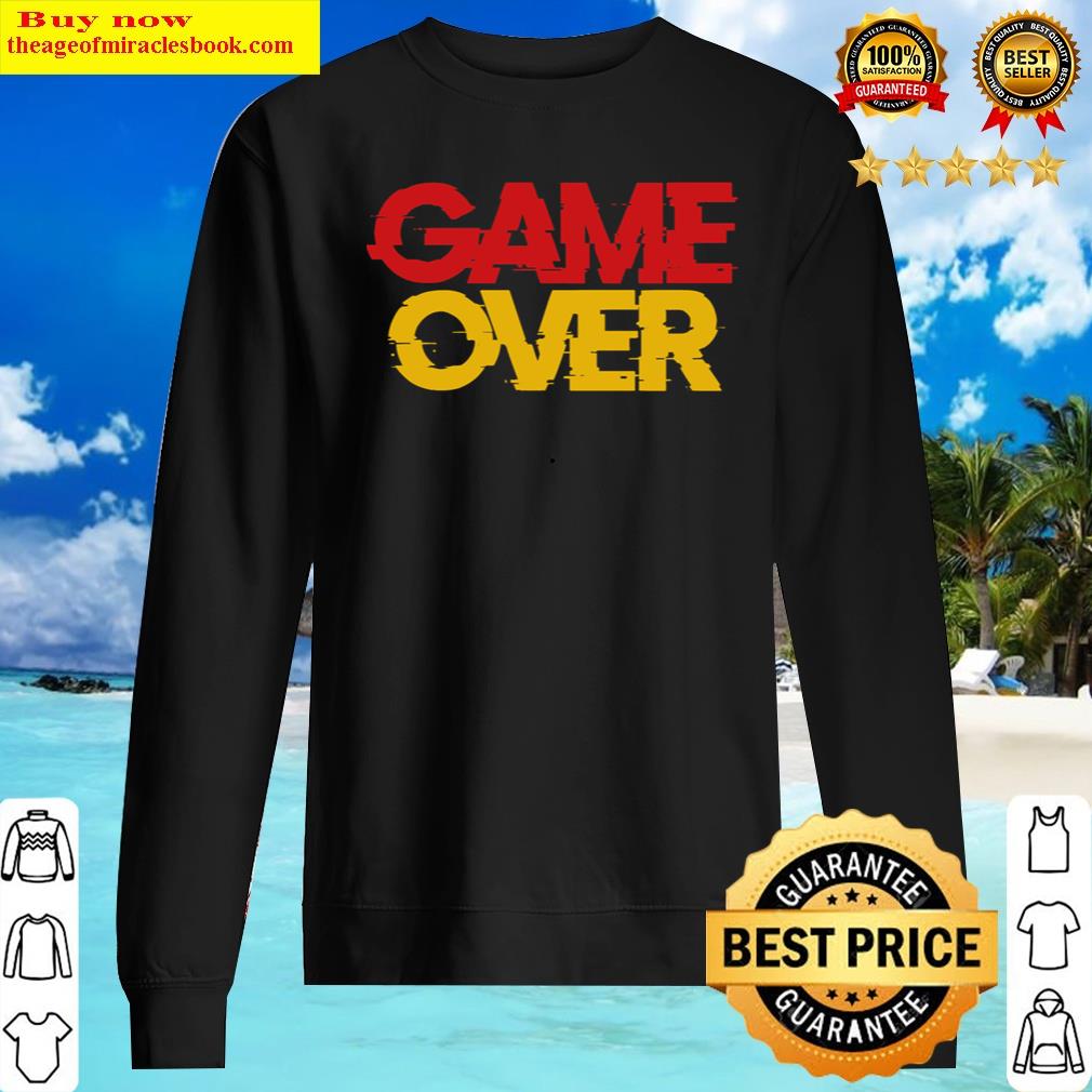 game over gamer gaming sweater