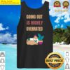 going out is highly overrated cute cozy tank top
