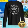goth jew white text sweater