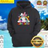 happy easter cute unicorn wearing bunny ears easter eggs hoodie