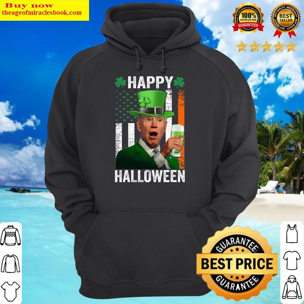happy halloween funny joe biden st patricks day irish flag hoodie