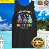 its ok to be different gnomes hold puzzles autism awareness tank top